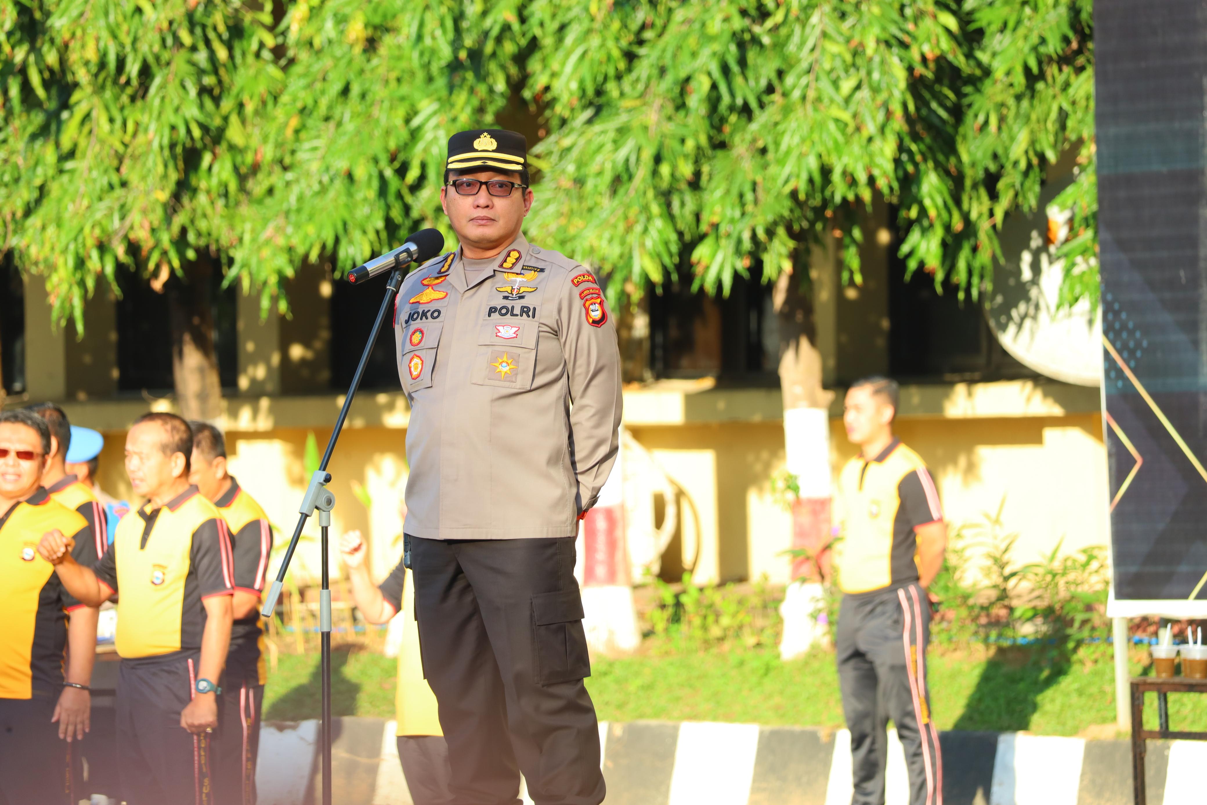 Kombes Pol Joko Tutukonoto Tekankan Pentingnya Pembangunan Zona Integritas dan Pengelolaan Anggaran dalam Apel Pagi