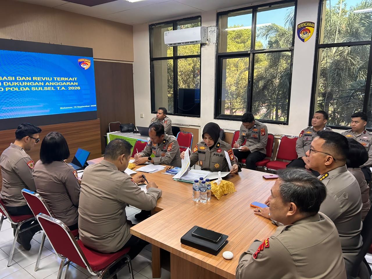 Birorena Polda Sulsel Laksanakan Rasionalisasi dan Reviu Pengajuan Dukungan Anggaran Ditpolairud TA 2026
