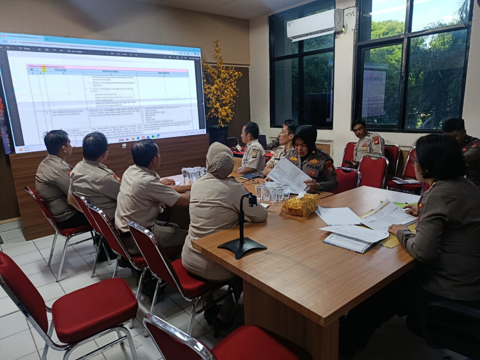 Rapat persiapan ZI Satker Biro Rena Polda Sulsel