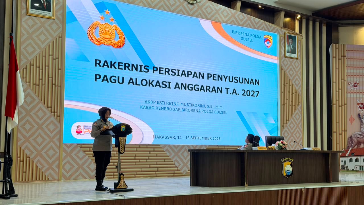 Birorena Polda Sulsel Gelar Rakernis Persiapan Penyusunan Pagu Alokasi Anggaran T.A. 2027