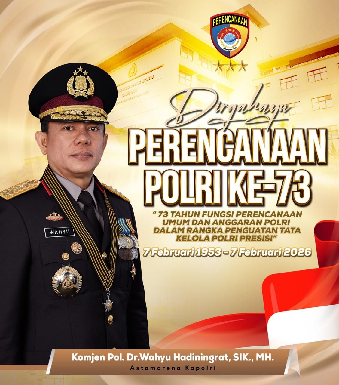 HUT ke-73 Fungsi Perencanaan Umum dan Anggaran Polri